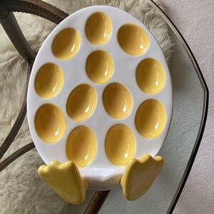 NWOT.  Fun Deviled Egg Plate by Ganz